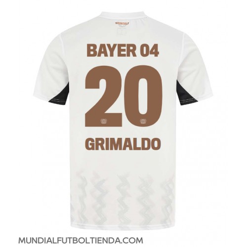 Camiseta Bayer Leverkusen Alejandro Grimaldo #20 Segunda Equipación Replica 2024-25 mangas cortas
